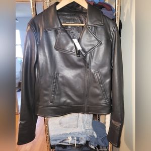 Banana Republic Factory Faux Leather Jacket (Buttery soft) Size Large NWT